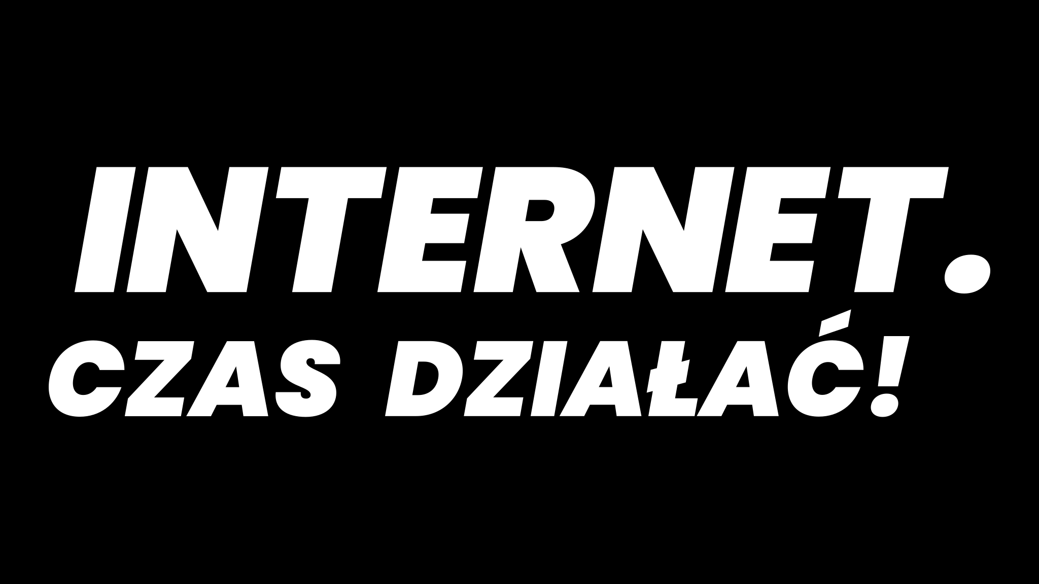 Logo inicjatywy Internet. Czas działać!