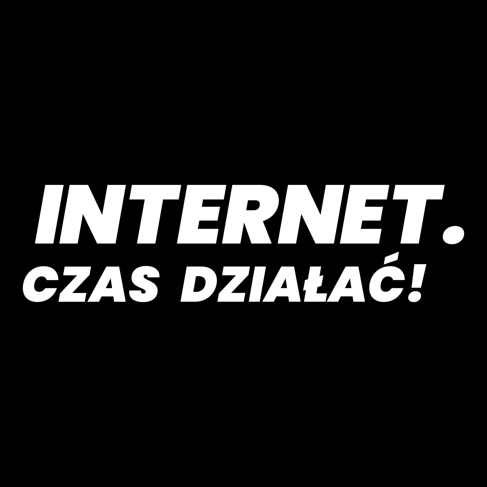 Logo inicjatywy Internet. Czas działać! (wersja kwadaratowa)
